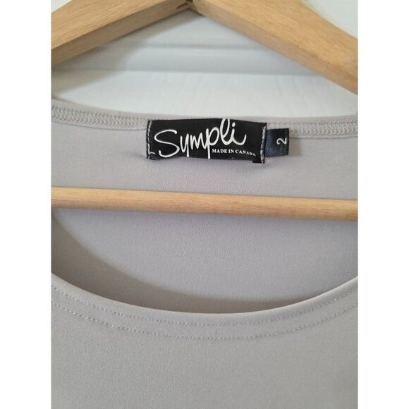 SIMPLI Asymmetrical Scoop Neck Blouse 2 - Picture 7 of 10